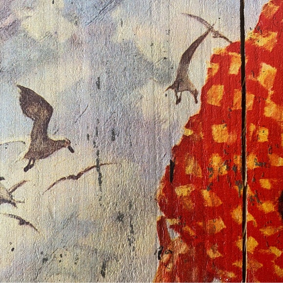 Art Pictures Beach Nautical Shabby Chic Martha’s Vineyard Cottage 50’s Wood - Picture 3 of 6